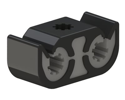 Weld Stud Cable Clips | Double