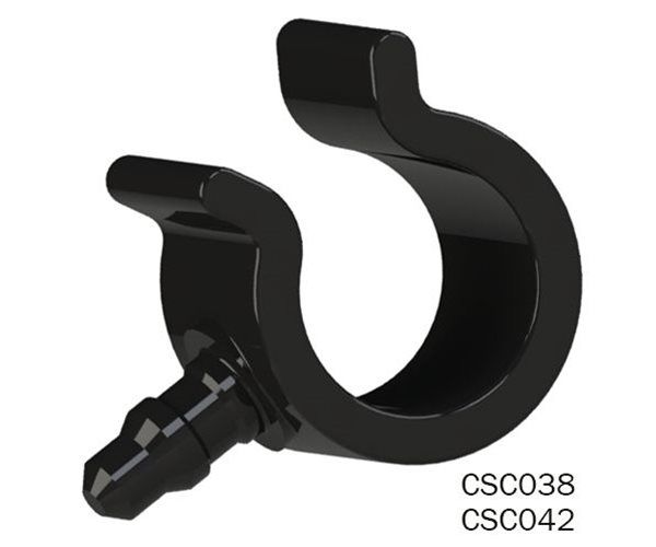 Push-In Swivel Cable & Pipe Clips | Male 90 degree slide 5