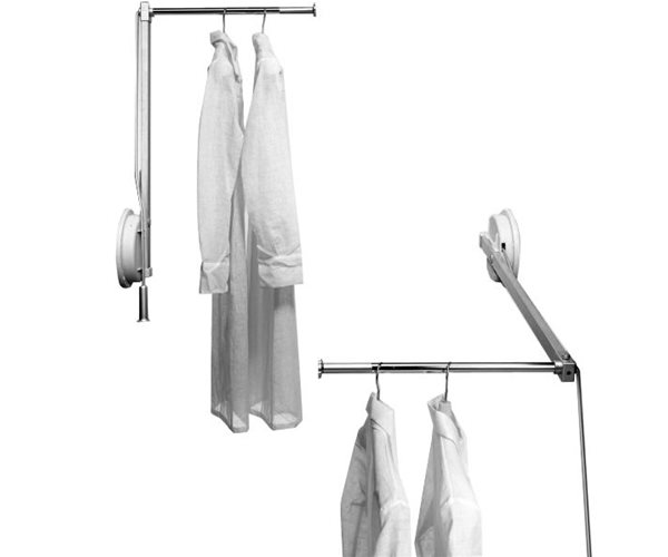 Wardrobe Lift & Pull Down Garment Rails - Flexi slide 1