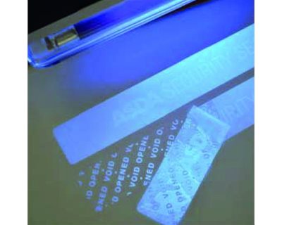 UV-Fluoreszierende VOID Sicherheitsetiketten | KC