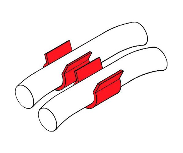 2-Wege Kabelhalter - Kunststoff slide 4