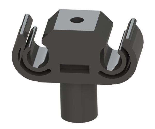 CAC389 Weld Stud Cable Clips - Double