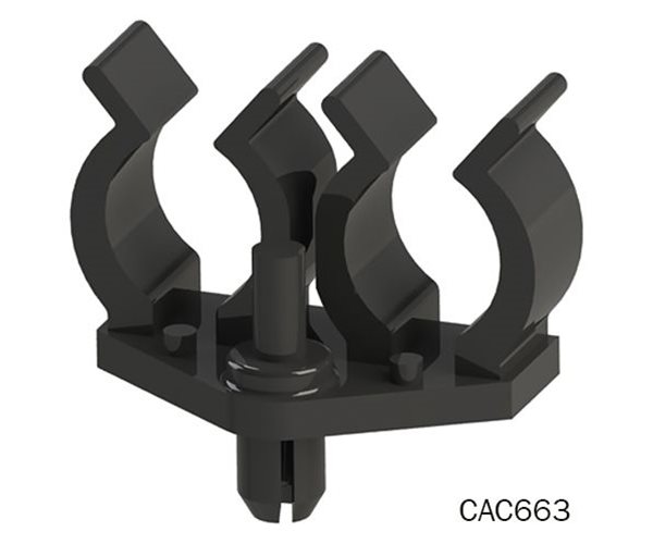 CAC663 - Drive Rivet Pipe Clips - Double 