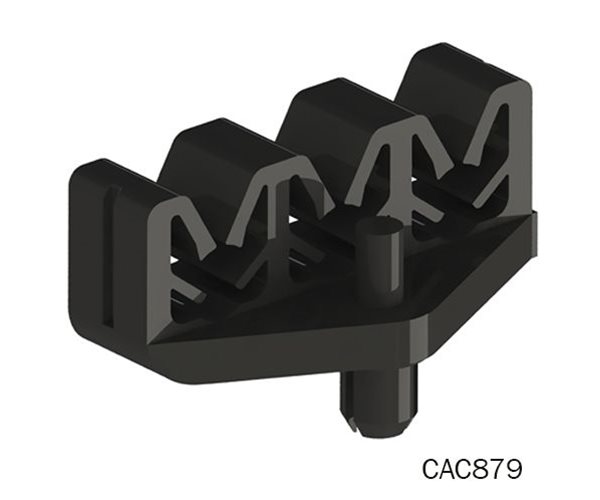 CAC879 - Drive Rivet Pipe Clips - Triple 