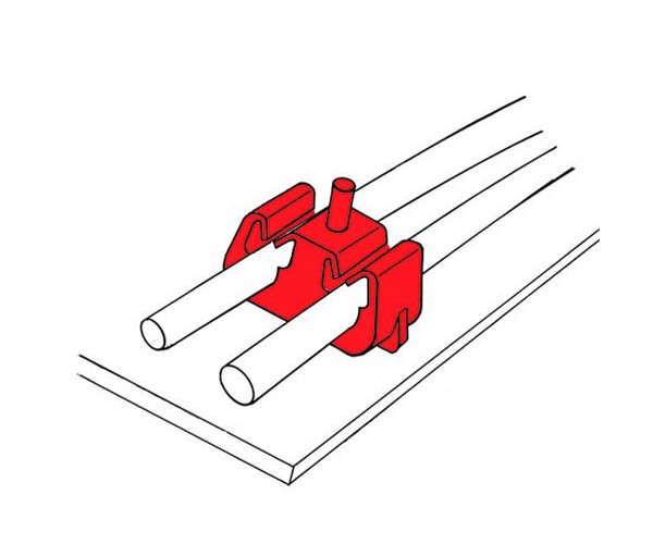 Kabel- & Rohrschellen - Spreizniete, Dreifach slide 4