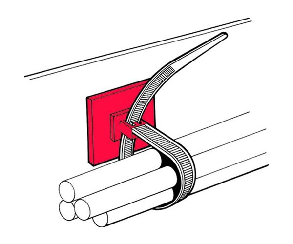 Self-Adhesive Cable Tie Bases