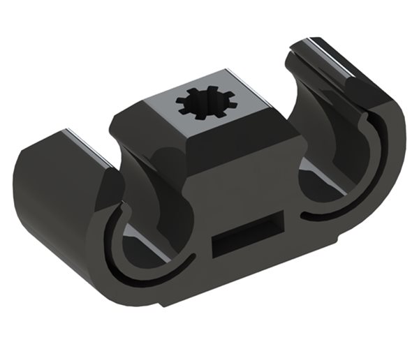 Weld Stud Cable Clips | Double slide 1